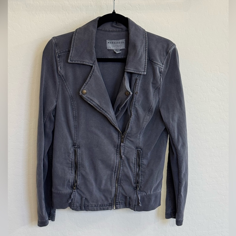 Marrakech Washed Slate Utility Jacket EUC! - image 1